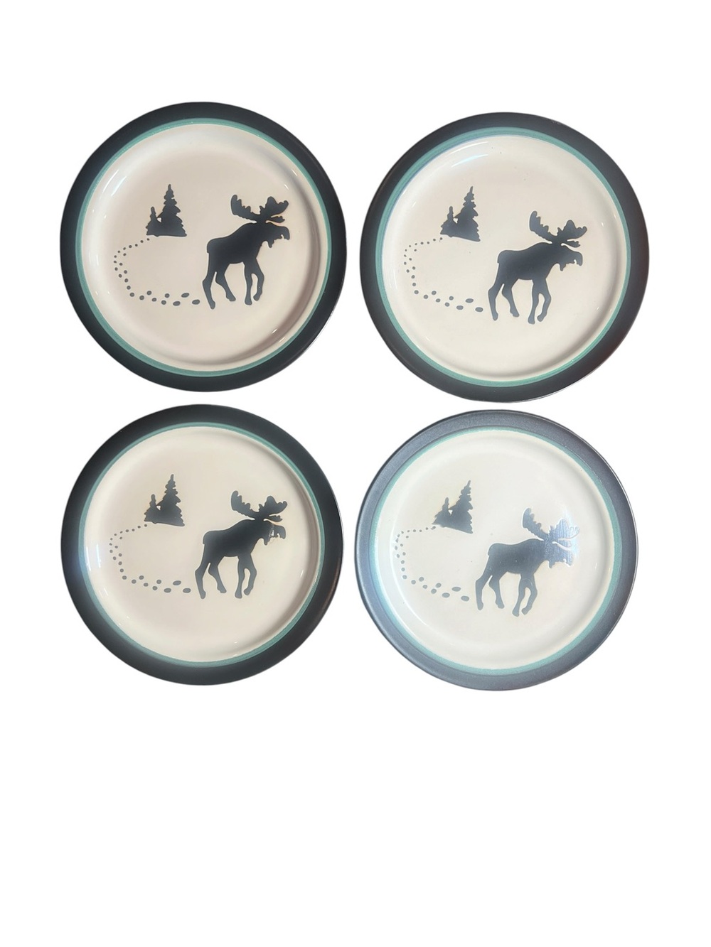 Timberline Cabin by Bass Pro Shops 8” Salad Plates- Set of 4 Discontinued Patter